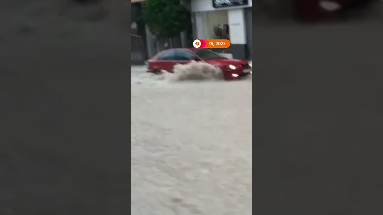 Driver swept away by floodwaters in Spain