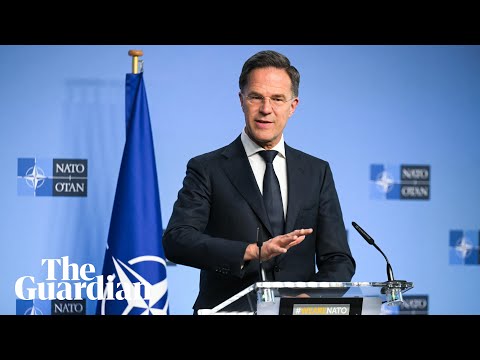 Nato secretary general, Mark Rutte, delivers press conference at Nato summit – watch live
