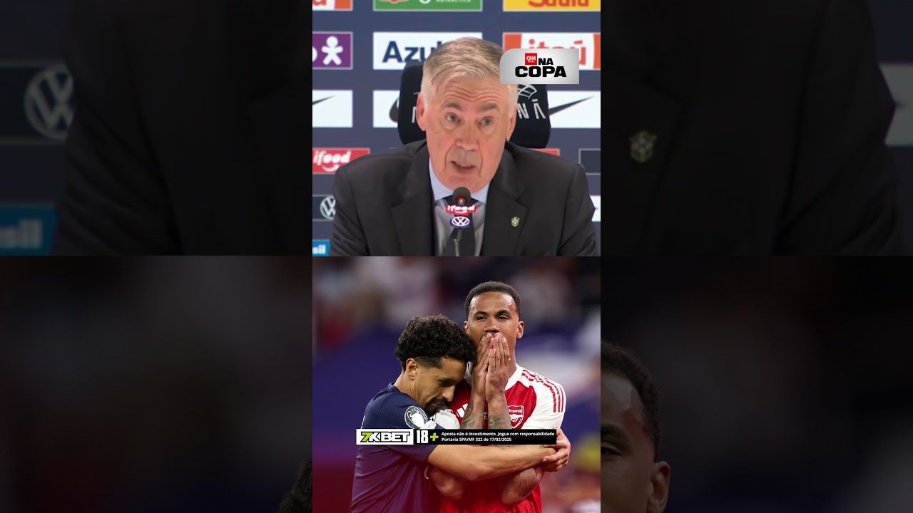 "Isso faz parte do futebol. Estamos tristes pelo Gabriel", afirma Ancelotti| CNN ESPORTES