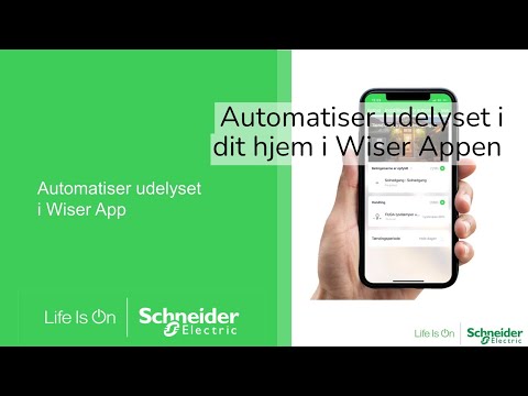 Automatiser udelyset med Wiser App | Schneider Electric