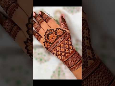 wait for end ❤️🔥Back hand mehndi design #mehndi #hennadesign #viral #viralshorts #youtubefeed