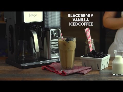 Blackberry Vanilla Cream Iced Coffee