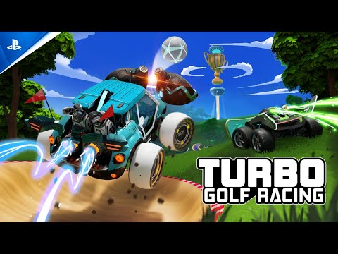 Turbo Golf Racing - Release Date Announcement Trailer | PS5 Games