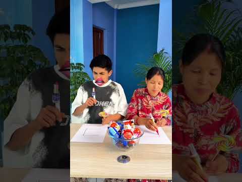 Drawing Challenge 💄🤣 | Mom & Son #shorts #funny #viral