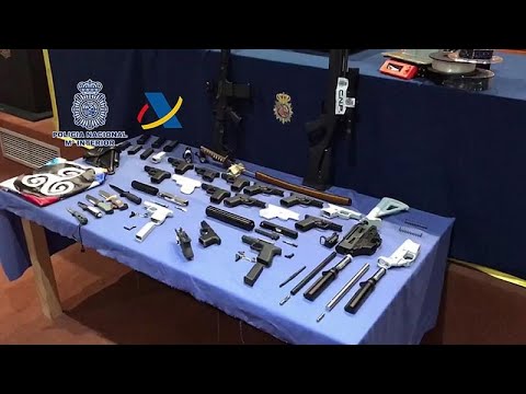 Spanish police release pictures of 3D-printed gun factory bust in Tenerife Spanish police release pictures of 3D-printed gun factory bust in Tenerife