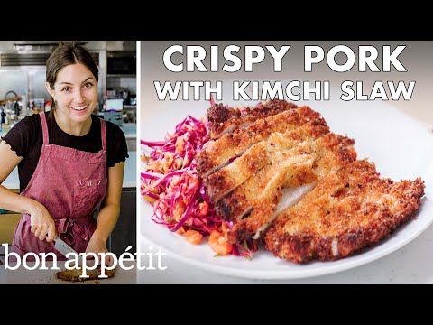 Kendra Makes Crispy Pork With Kimchi Slaw | From The Test Kitchen | Bon Appétit