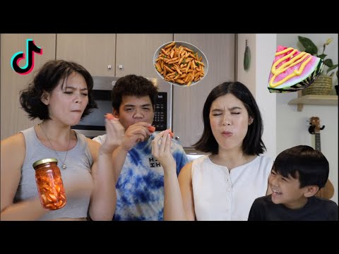 TRYNG TIKTOK FOODS AND THE DANCING QUEEN TIKTOK SINGING CHALLENGE