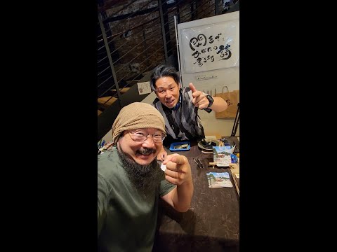 函館赤レンガ倉庫で夢蔵さんにジャストミート
