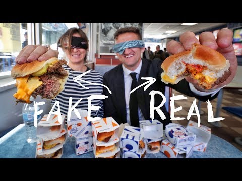 White Castle IMPOSSIBLE (fake) Burger vs. REAL Burger - UCtinbF-Q-fVthA0qrFQTgXQ