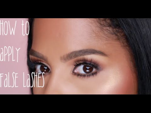 How to: Apply False Lashes | MakeupShayla - UCkdoEulAR52vggIUQYemeow