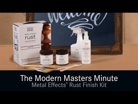 Modern Masters Metal Effects® Rust Finish How-to