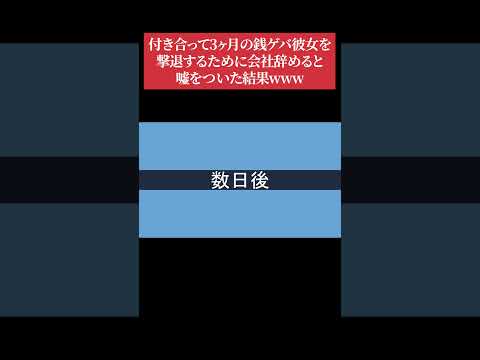 【LINE】付き合って3ヶ月の銭ゲバ彼女を撃退するために会社辞めると嘘をついた結果www #lineドラマ