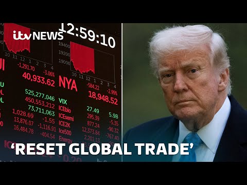 President Trump says US will be 'solid and strong again' as markets in Asia fall | ITV News