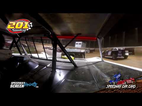 #3 Chase Hunley - Crate Late Model - 201 Speedway 8-2-25 - In-Car Camera - dirt track racing video image