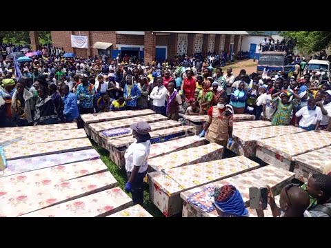 Funeral of victims of rebel attack in DR Congo that killed dozens | AFP