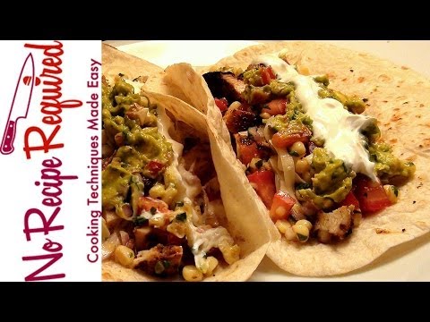 Chicken Soft Tacos - NoRecipeRequired.com - UC2Kqui8VRpm1uMKl7QQGX2w