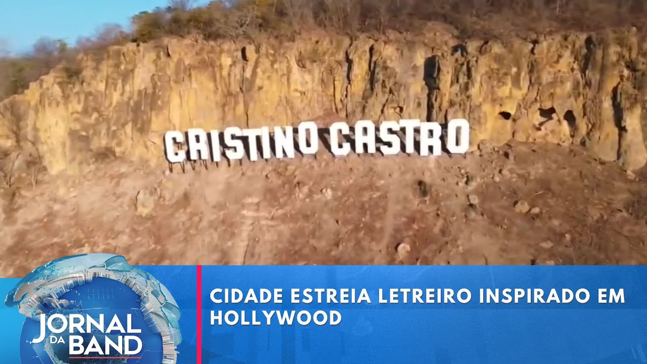 Cidade do interior do Piauí estreia letreiro inspirado em Hollywood | Jornal da Band