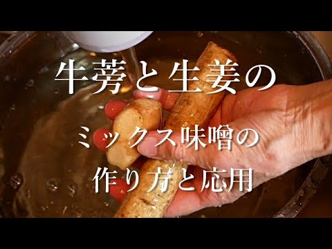 【おばあちゃんの作るご飯のお供】牛蒡と生姜の味噌がとても美味しい/簡単に出来て色々使える/便利なおかず味噌