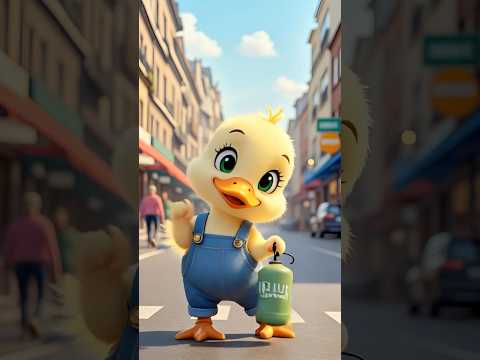 Duckling’s Balloon Experiment! #Shorts #Funny