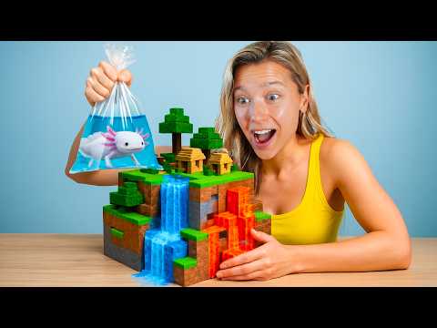 I Built Minecraft for a Real Axolotl!