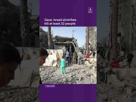 Gaza: Israeli airstrikes kill at least 32 people