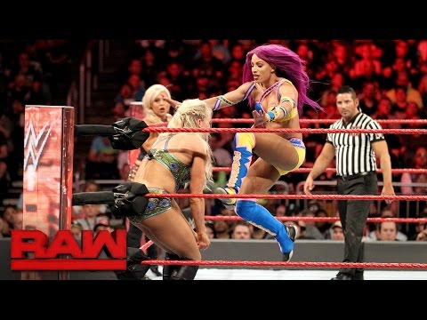 Bayley, Sasha Banks & Dana Brooke vs.  Charlotte Flair, Nia Jax & Emma: Raw, April 3, 2017 - UCJ5v_MCY6GNUBTO8-D3XoAg