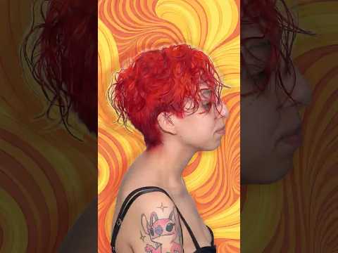 Fire Ombre Hair Dye Tutorial            #hair #hairdye #beauty