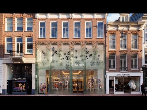 MVRDV replaces Chanel store's traditional facade with glass bricks that are "stronger than concrete"