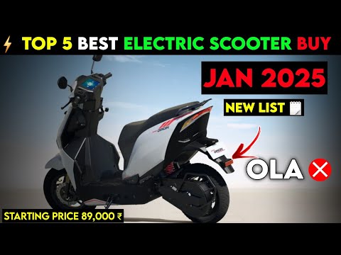 ⚡Top 5 Best EV Jan 2025 | best electric scooter in india 2025 | Electric scooter | ride with mayur