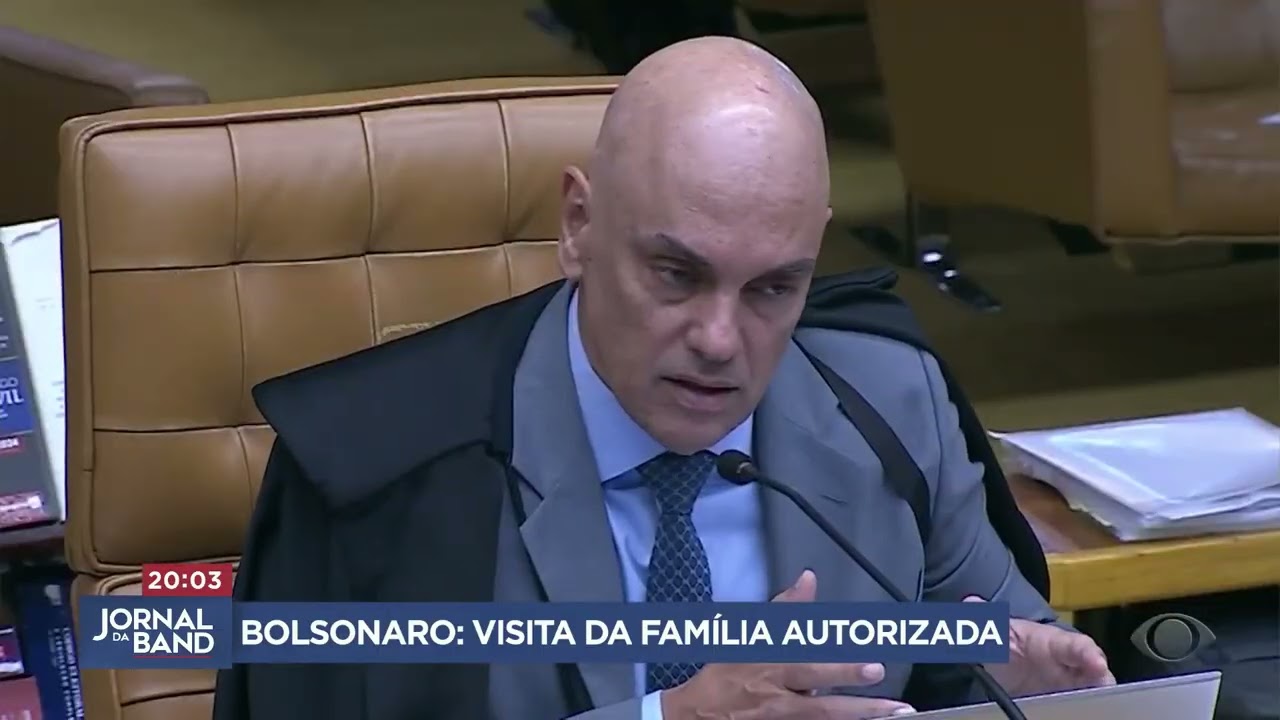 Alexandre de Moraes permite que familiares visitem Bolsonaro na prisão domiciliar