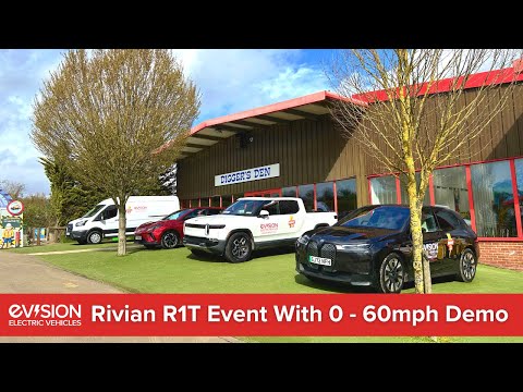 EVision Electric Vehicles: Rivian R1T Pickup Truck Event at Diggerland UK