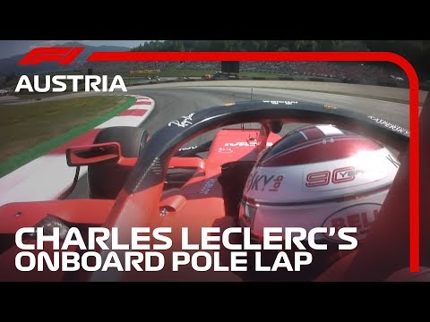 Charles Leclerc's Onboard Pole Lap | 2019 Austrian Grand Prix | Pirelli