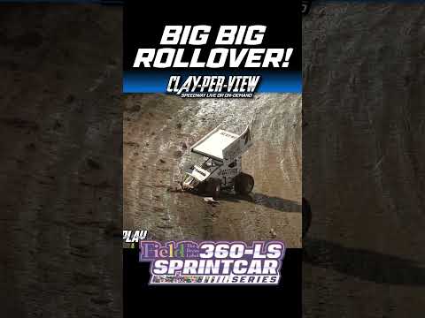 CPV SHORTS | Big Big Rollover for Burnham! #speedway #sprintcarracing #dirttrackracing - dirt track racing video image