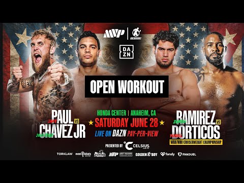 OPEN WORKOUT | Jake Paul vs. Julio Cesar Chavez Jr & Zurdo Ramirez vs. Yuniel Dorticos