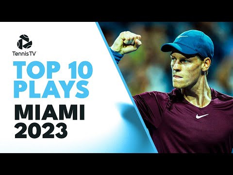 Jannik Sinner Madness & Carlos Alcaraz Magic 🤩 | Top 10 Shots & Rallies From Miami 2023