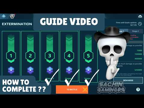 NEW Extermination Stage 3, 4, 5 Completed With Easy Setup | War Robots Hunting Ground