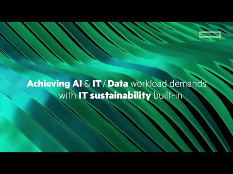 Achieving AI and workload demands with IT sustainability built-in