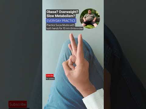 Boost your metabolism by practicing surya mudra. #obesity #overweight #hypothyroidism #suryamudra