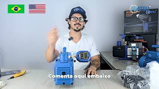 Bomba de Vácuo 7CFM Duplo Estágio a Bateria Hiatsu VPBH270 5476