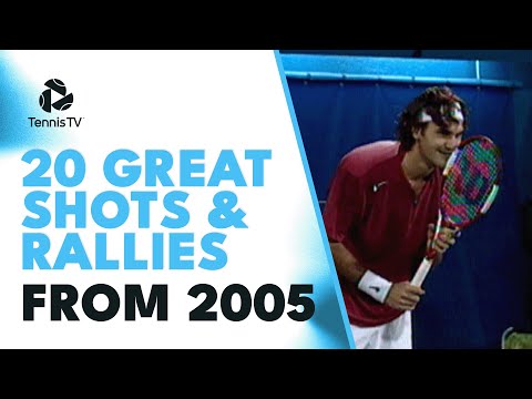 20 Brilliant Tennis Shots & Rallies From 2005!