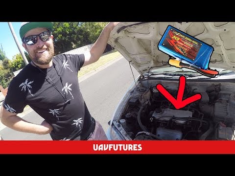 Starting Jonno's JUNK car with a DRONE BATTERY + FPV watch review - UC3ioIOr3tH6Yz8qzr418R-g