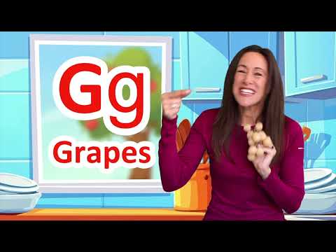 Alphabet Song G is for Grapes Phonics Children Kids Learn to Read Preschool Letters Patty Shukla