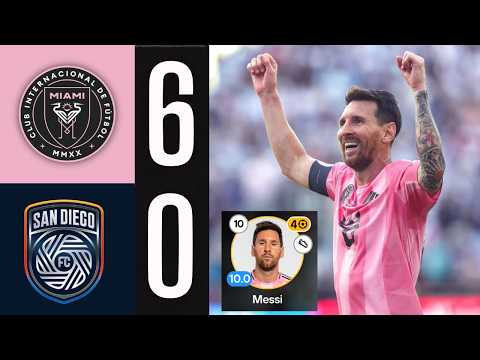 Messi Goes Crazy 🤯  3 goals &amp; <strong>2</strong> Assists | Inter <strong>Miami</strong> 6-0 San Diego - Messi se vuelve Súper Sayajín