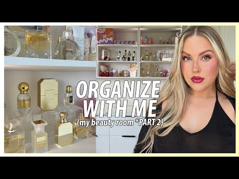 ORGANISE WITH ME (my beauty room) ? part two (cleaning, vacuuming & organising)