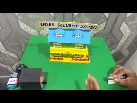 Working model of Laser security system #scienceproject #schoolproject #viralshort #viralvideo 