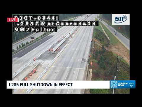 <strong>Full</strong> closure of I-285 on the <strong>west</strong> side continues today