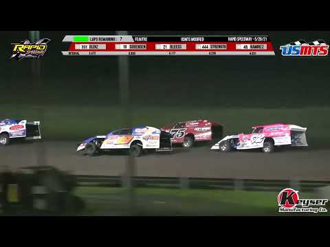 USMTS Feature | Rapid speedway | 5-28-2021 - dirt track racing video image
