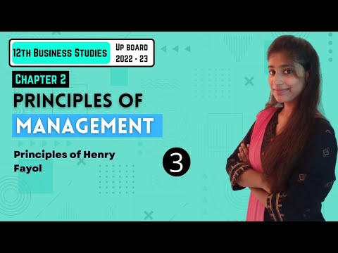 Chapter 2 | Principles of Management | Part – 3 | Business Studies  12TH UP Board 2022-23
