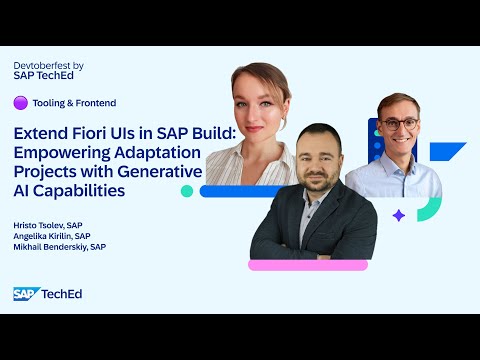 🟣 Extend Fiori UIs in SAP Build: Empowering Adaptation Projects with Generative AI Capabilities