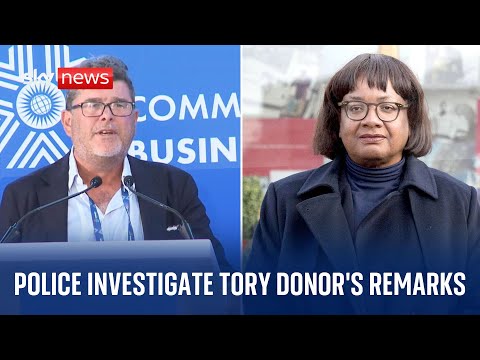 BREAKING: Police investigate Tory donor Frank Hester's alleged racist comments about Diane Abbott